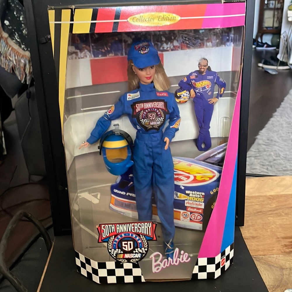 Barbie NASCAR Collector Edition Nrfb 50 Anniversary Edition
